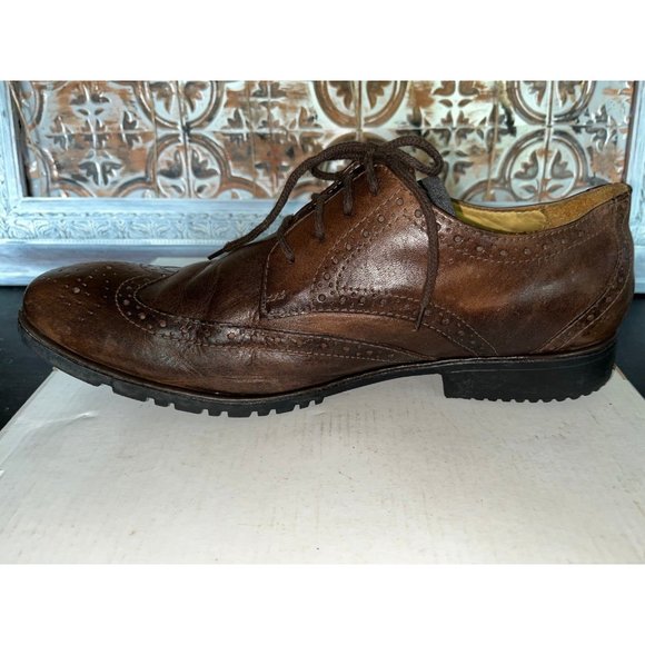 SANDRO MOSCOLONI DERBY WINGTIP Men’s Size 9.5 Made in Brazil - Picture 7 of 11